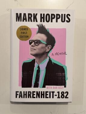 Autographed Mark Hoppus Signed Book Fahrenheit-182 A Memoir Blink 182 #3
